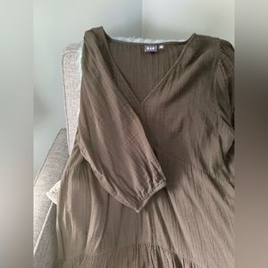 Black gap gauze dress